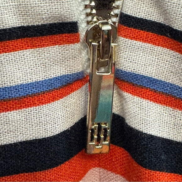 Tommy Hilfiger Striped Sleeveless Linen Blend Dress Small Women’s Halter - Picture 5 of 8